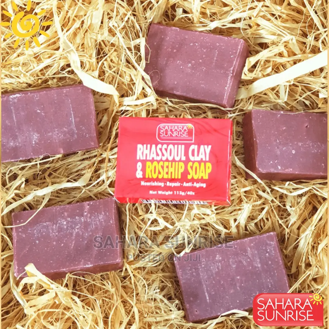 Rhassoul Rosehip Soap, Natural Antiaging Soap