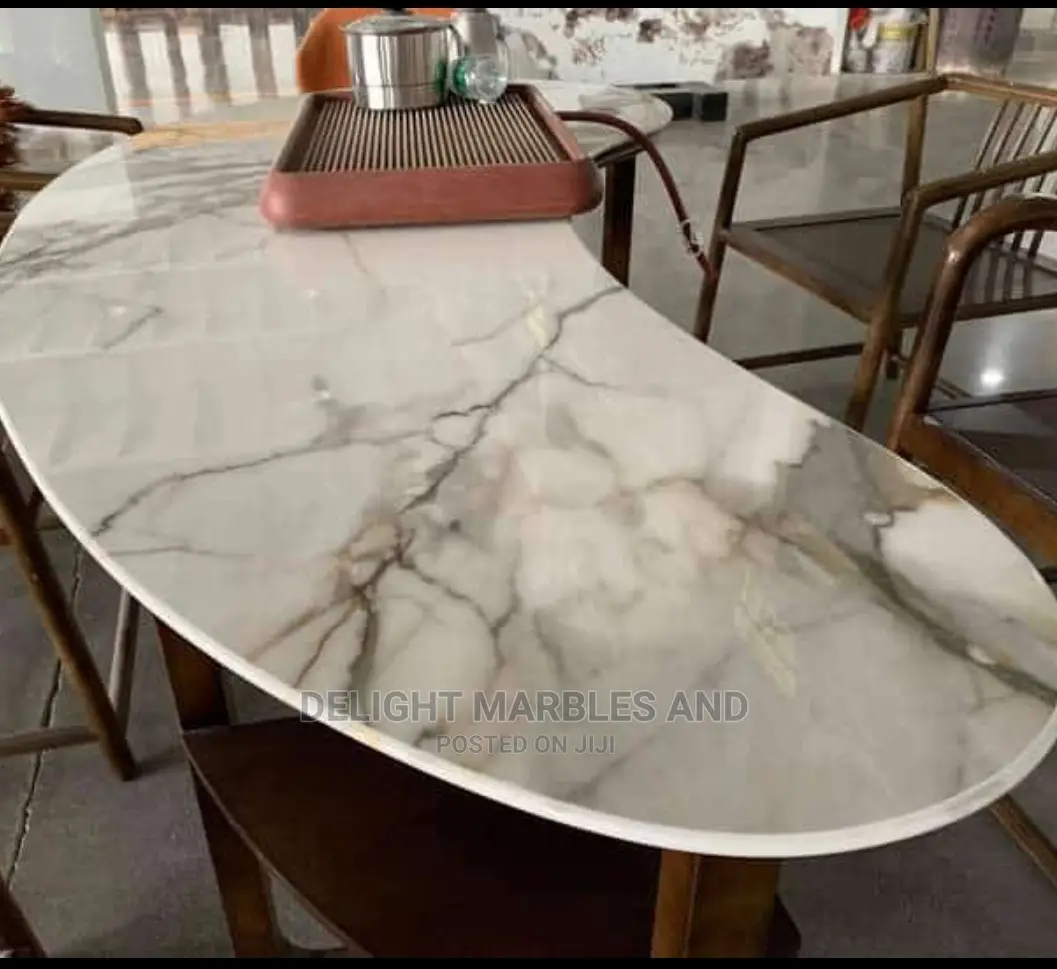 Plain White Marble Kitchen Countertops