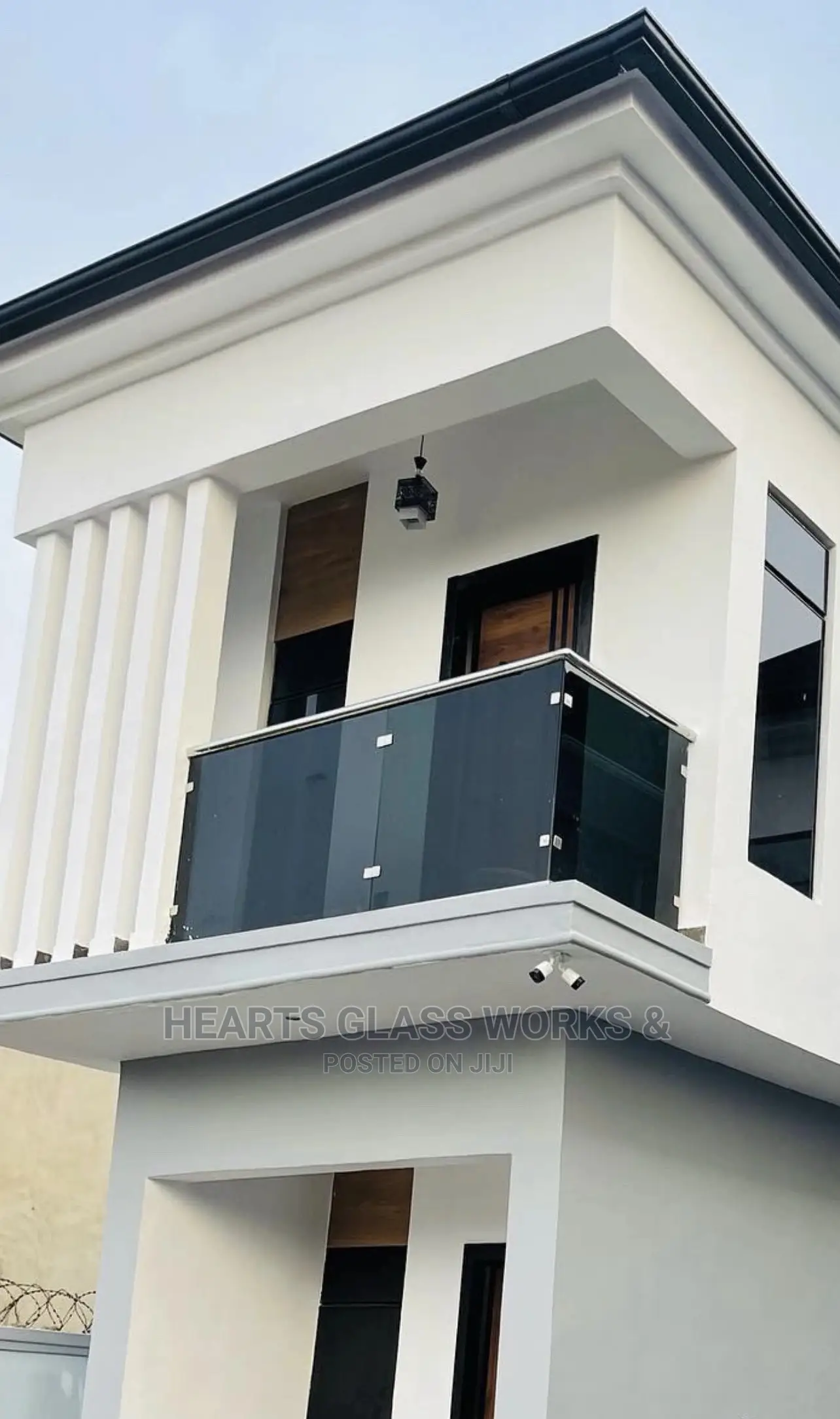 10mm Dark Grey Glass Balustrade Railings ( Newly Installed) in Lekki