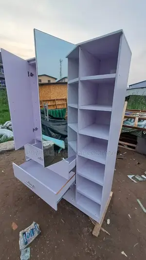 Wardrobe With Mirror/ Drawers for Homes/ Hotels/ Lounges
