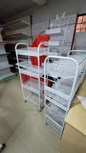 Supermarkets Basket Shelves