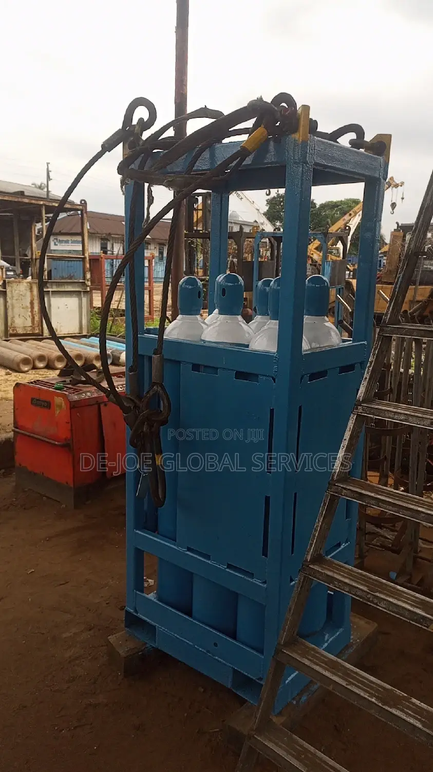 Oxygen and Acetylene Gas Racks for 6 Bottles