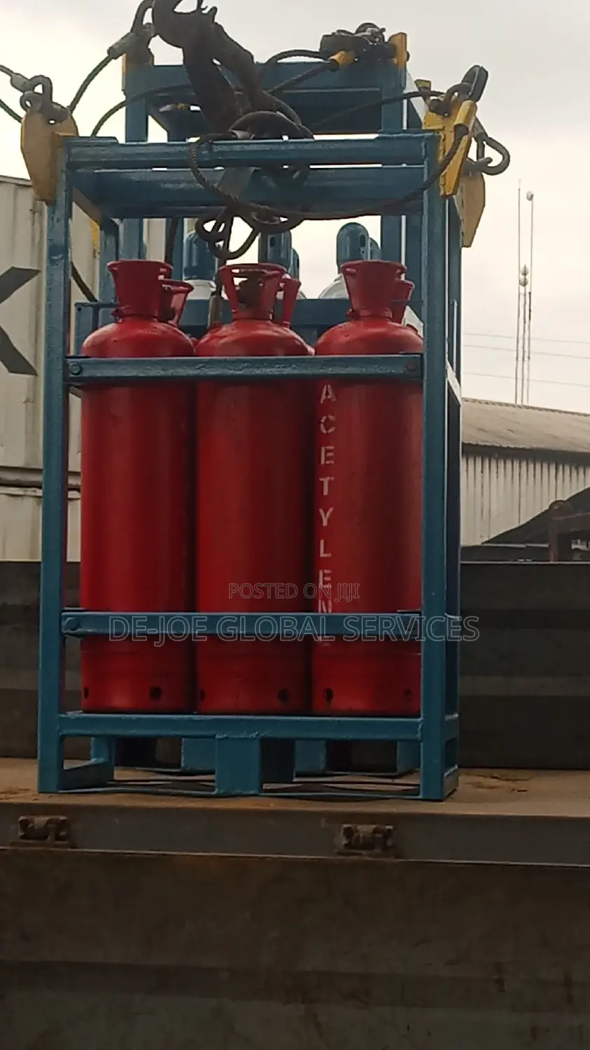 Oxygen and Acetylene Gas Racks for 6 Bottles