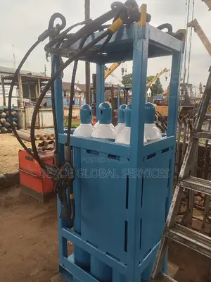 Oxygen and Acetylene Gas Racks for 6 Bottles