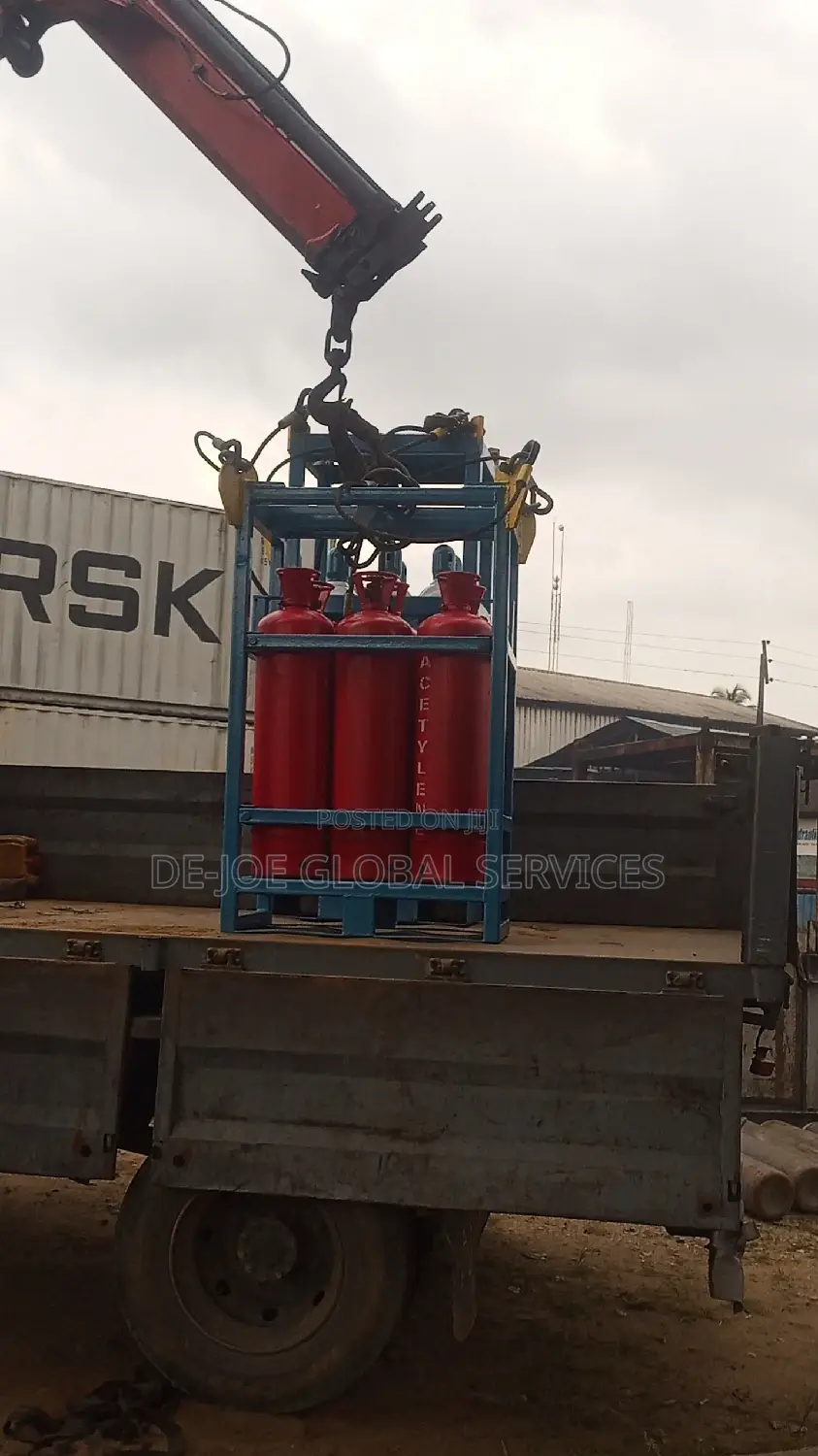 Oxygen and Acetylene Gas Racks for 6 Bottles