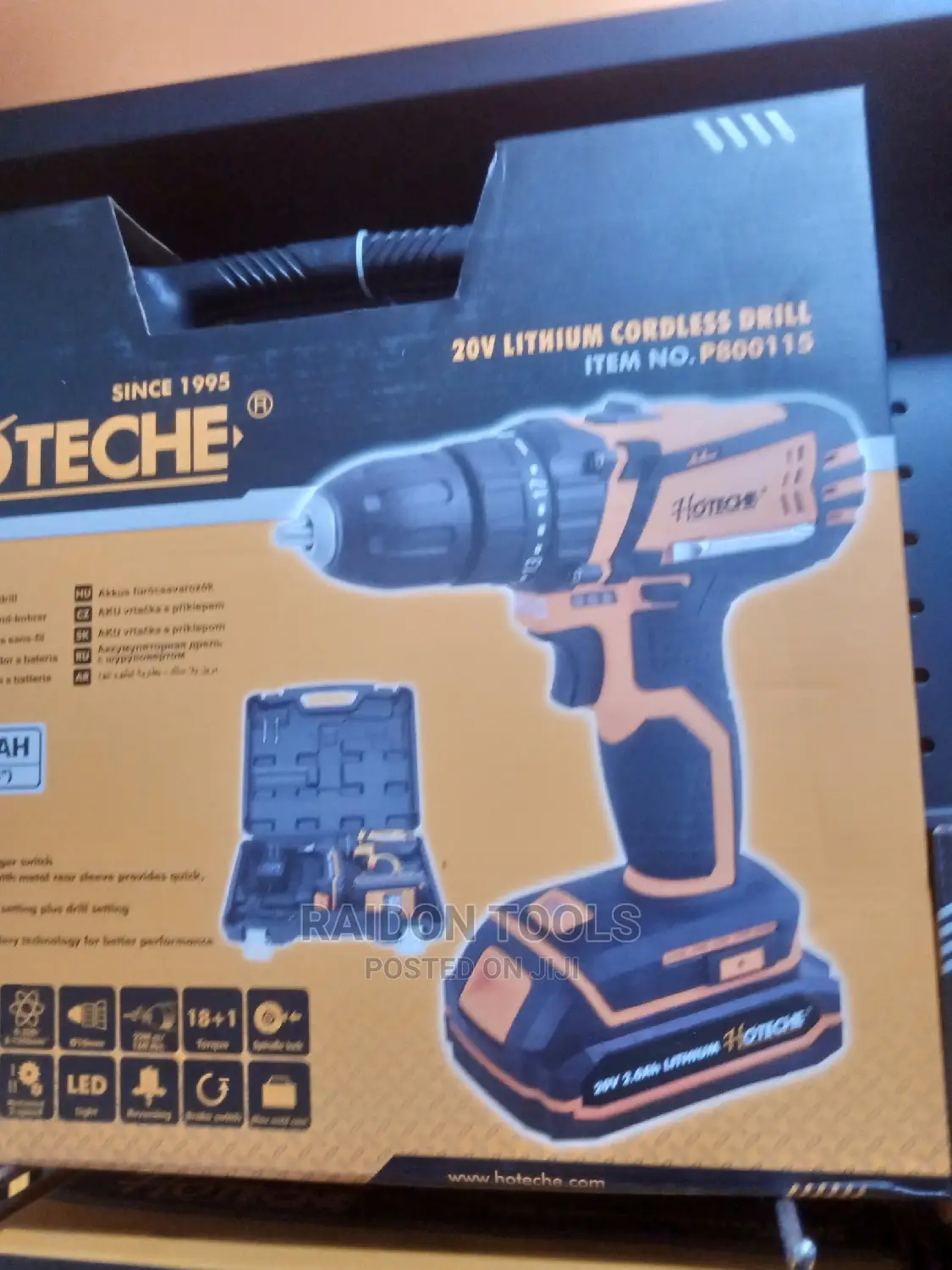 20V Cordless Drill, HOTECH
