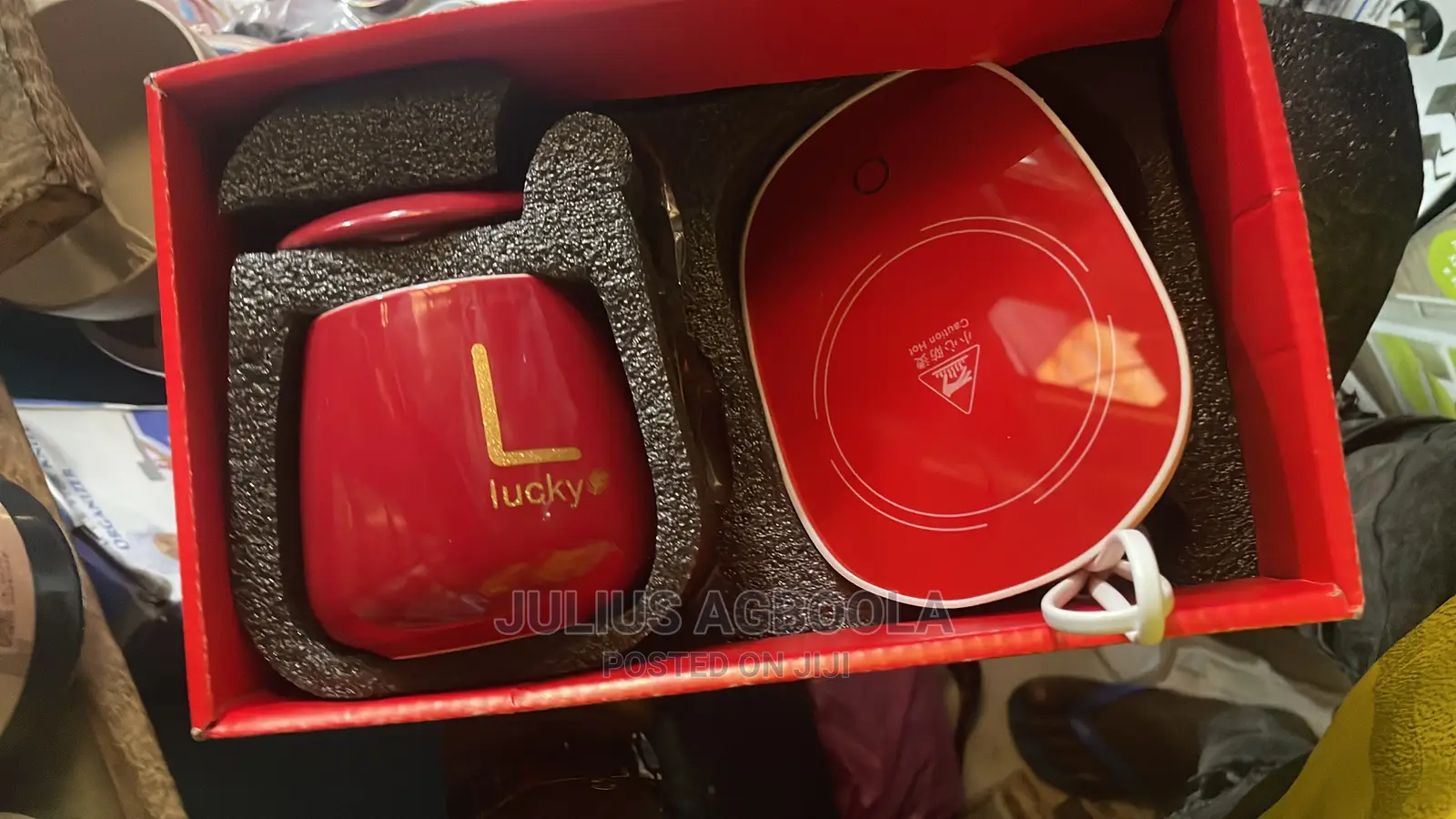 Ceramic Coffee Mug With Automatic Heating Pad