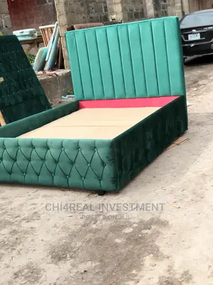 4.5 by 6 Suede Bedframe