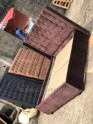 4 and Half by 6 Fabric/Suede Solid Bedframe