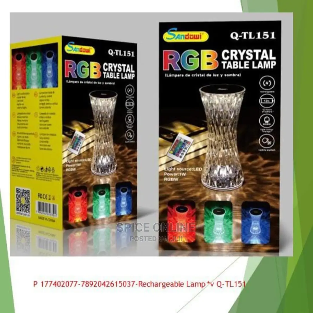 HD: Original RGB Crystal Rechargeable Table Light
