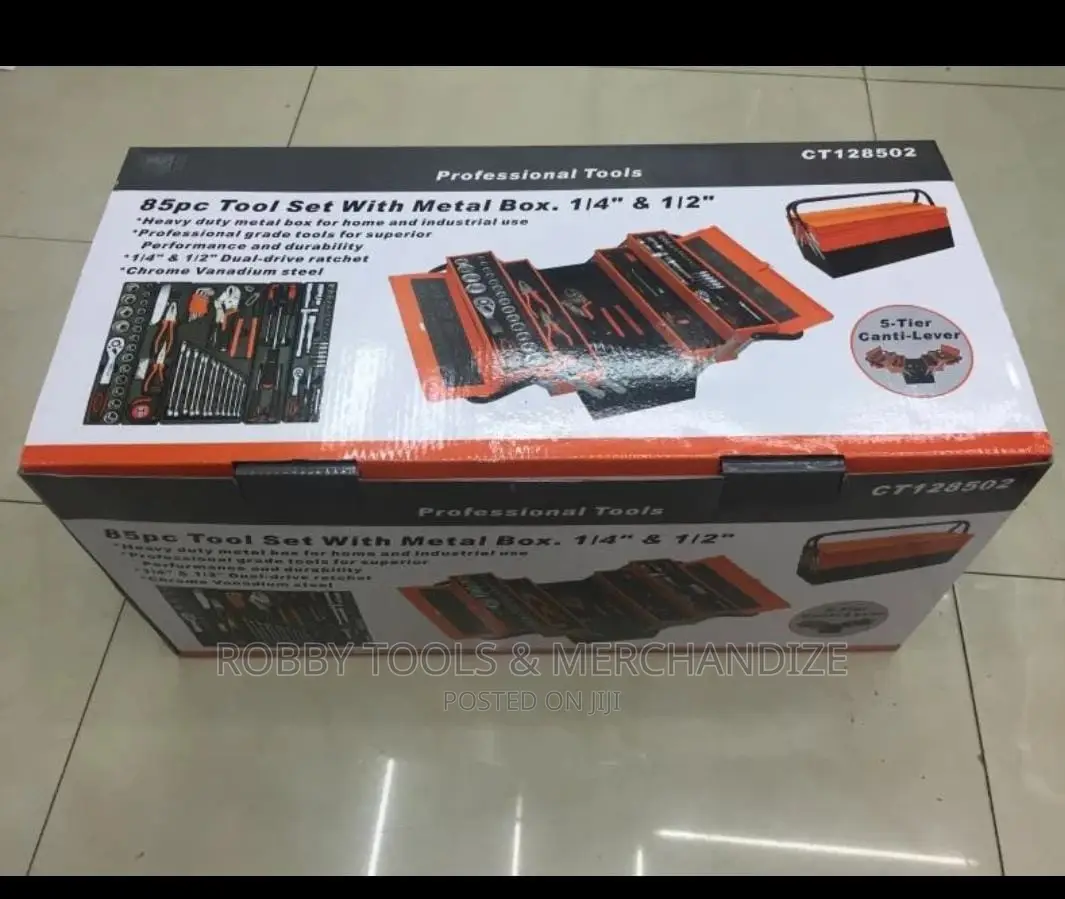 85 Pcs Professional Tool Set With Metal Box
