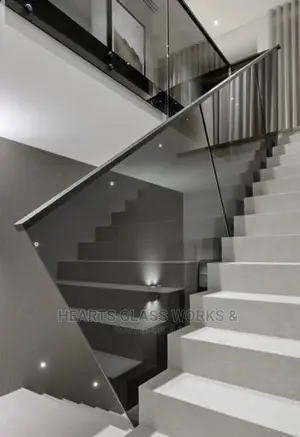10mm Grey Frameless Tempered Glass Rail 