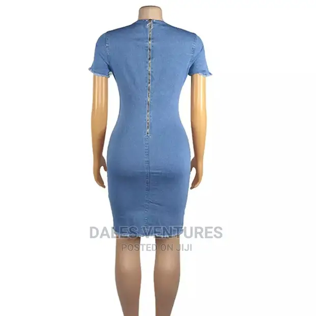 Women Urban Clothing Jean Gown Jean Bodycon Dress in Lekki