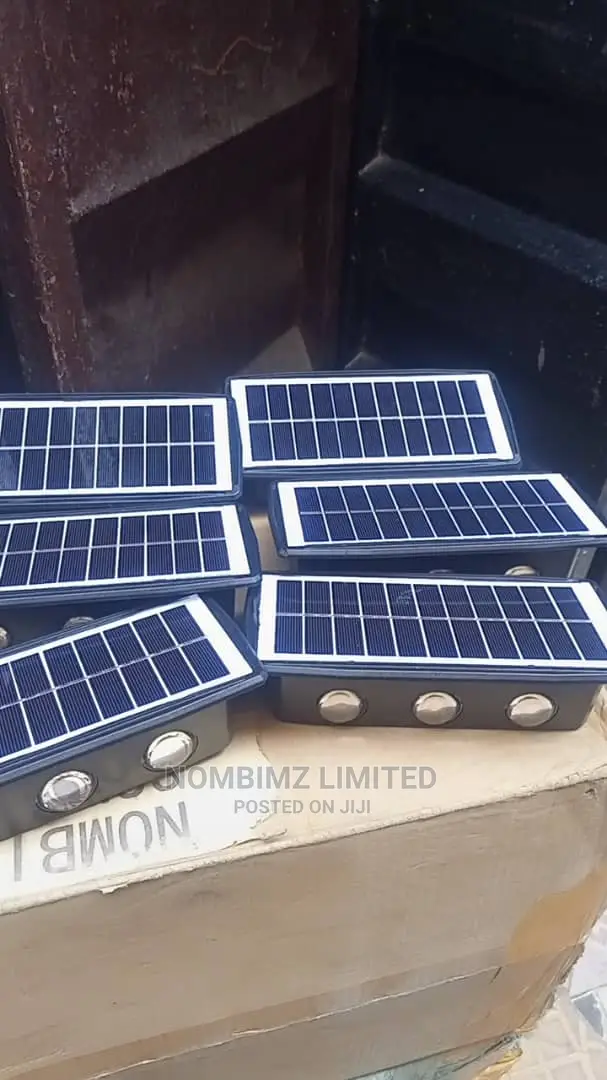 Unique Up Down 6 Lights Outdoor LED SOLAR Wall Light