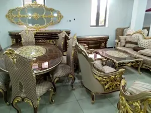 Set of Dinning Table With Set of 7seater Sofer Chiars