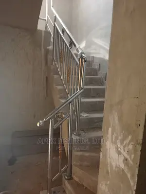 Staircase Railing Silver Steel