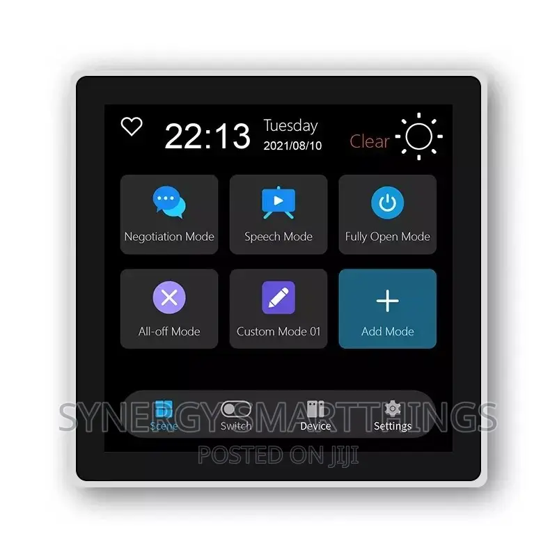 Tuya Zigbee Smart Home Control Panel 4" LCD Touch With 3gang