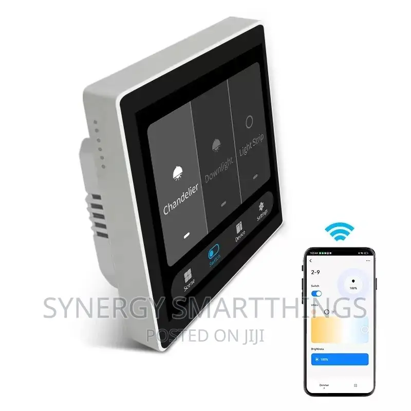 Tuya Zigbee Smart Home Control Panel 4" LCD Touch With 3gang