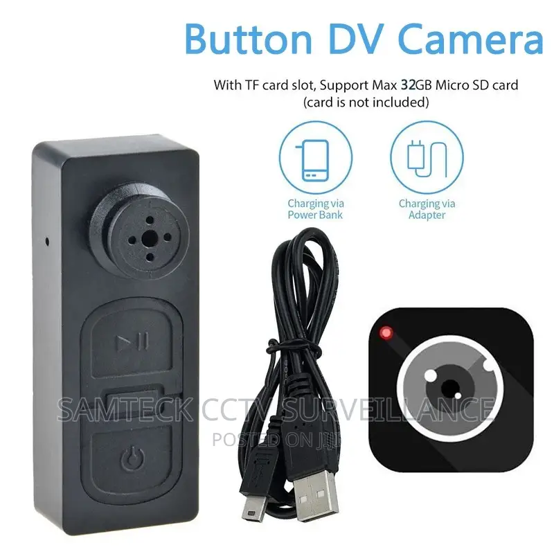 Mini Spy Hidden Button Camera