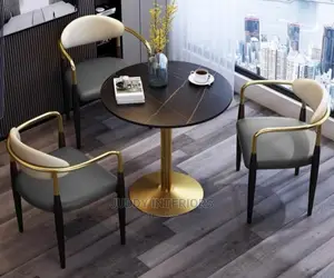 3 Seaters Restaurant Round Dining Table Set