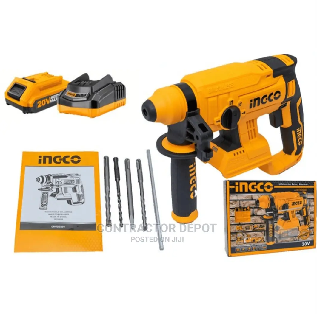 Ingco Cordless Brushless Rotary Hammer 20V