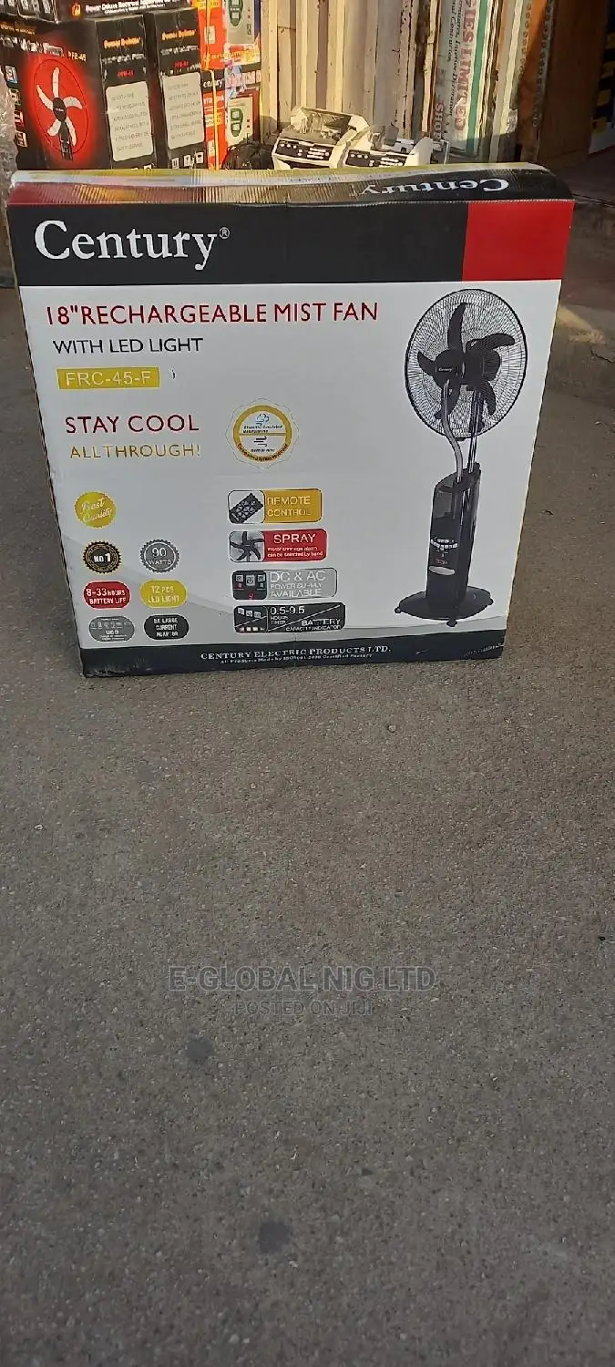 Century Rechargeable Mist Mist Fan