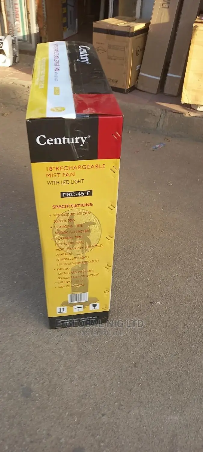 Century Rechargeable Mist Mist Fan
