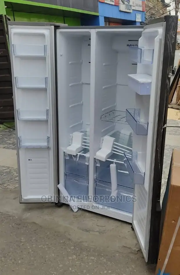 Brand New HISENSE Side by Side Fridge{514L}Dispenser{Black}