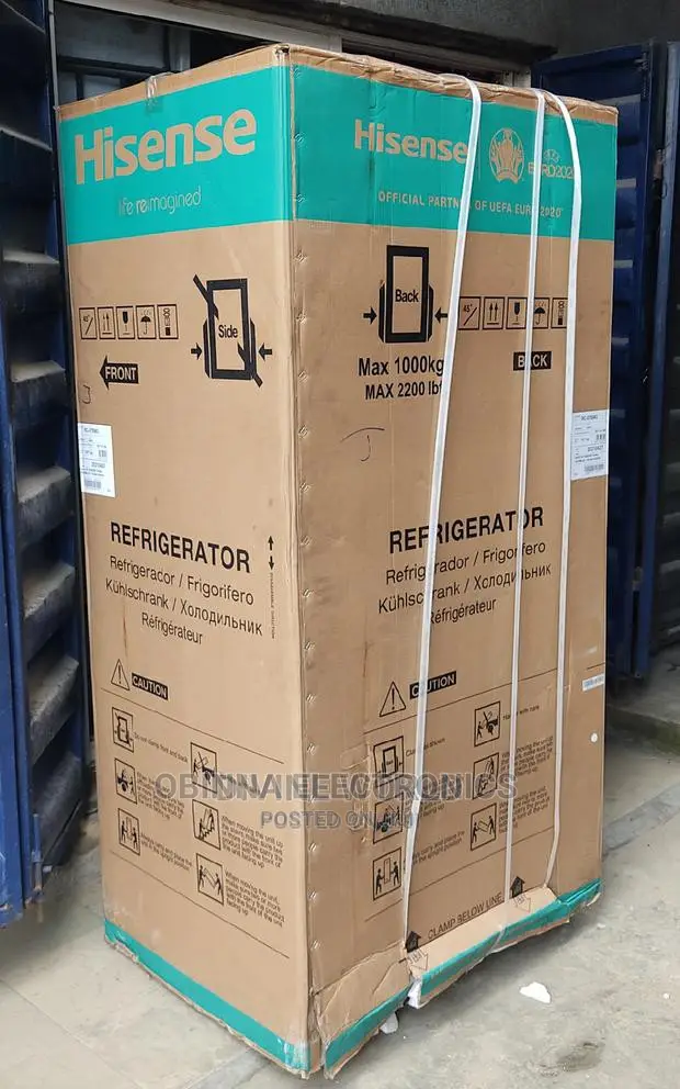 Brand New HISENSE Side by Side Fridge/Dispenser/Black Mirror