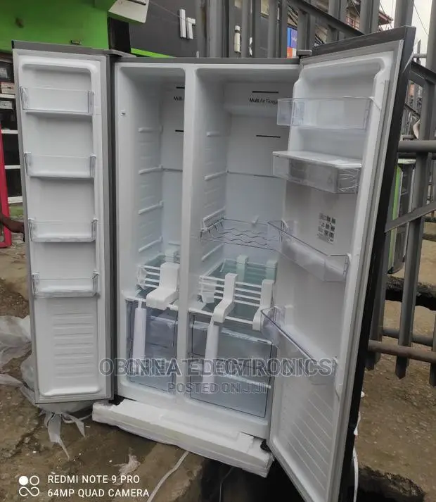 Brand New HISENSE Side by Side Fridge/516l/Dispenser/Black/