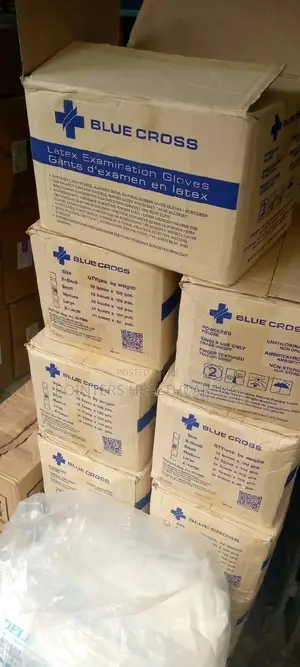 Examination Gloves Blue Cross