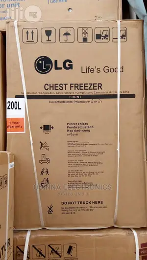 Brand New LG 200L Chest Freezer(External Comppressor)Silver)
