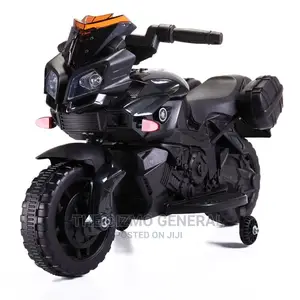 Hommoo 6V Battery Powered Ride on Motorcycle With 4 Wheels,