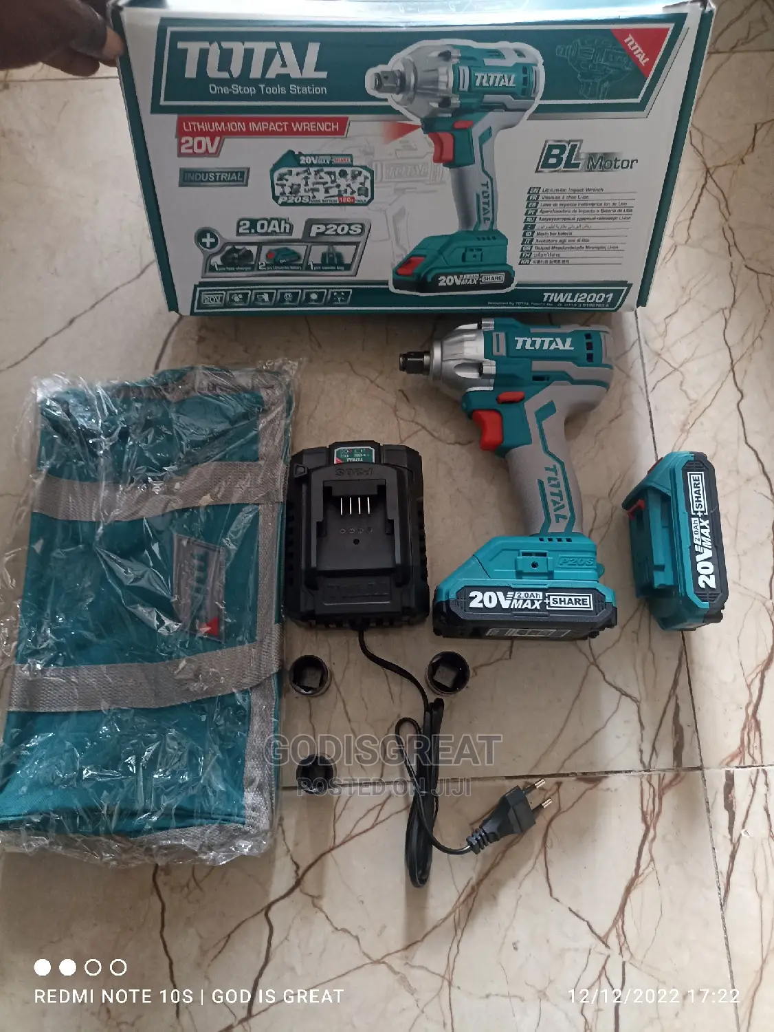 20v Lithium-Ion Impact Wrench Total