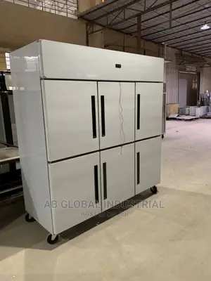 Six 6 Door Stainless Steel Fridge And Freezer