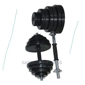 Wk-40r Deluxe 40kg Rubber Dumbbell KIT
