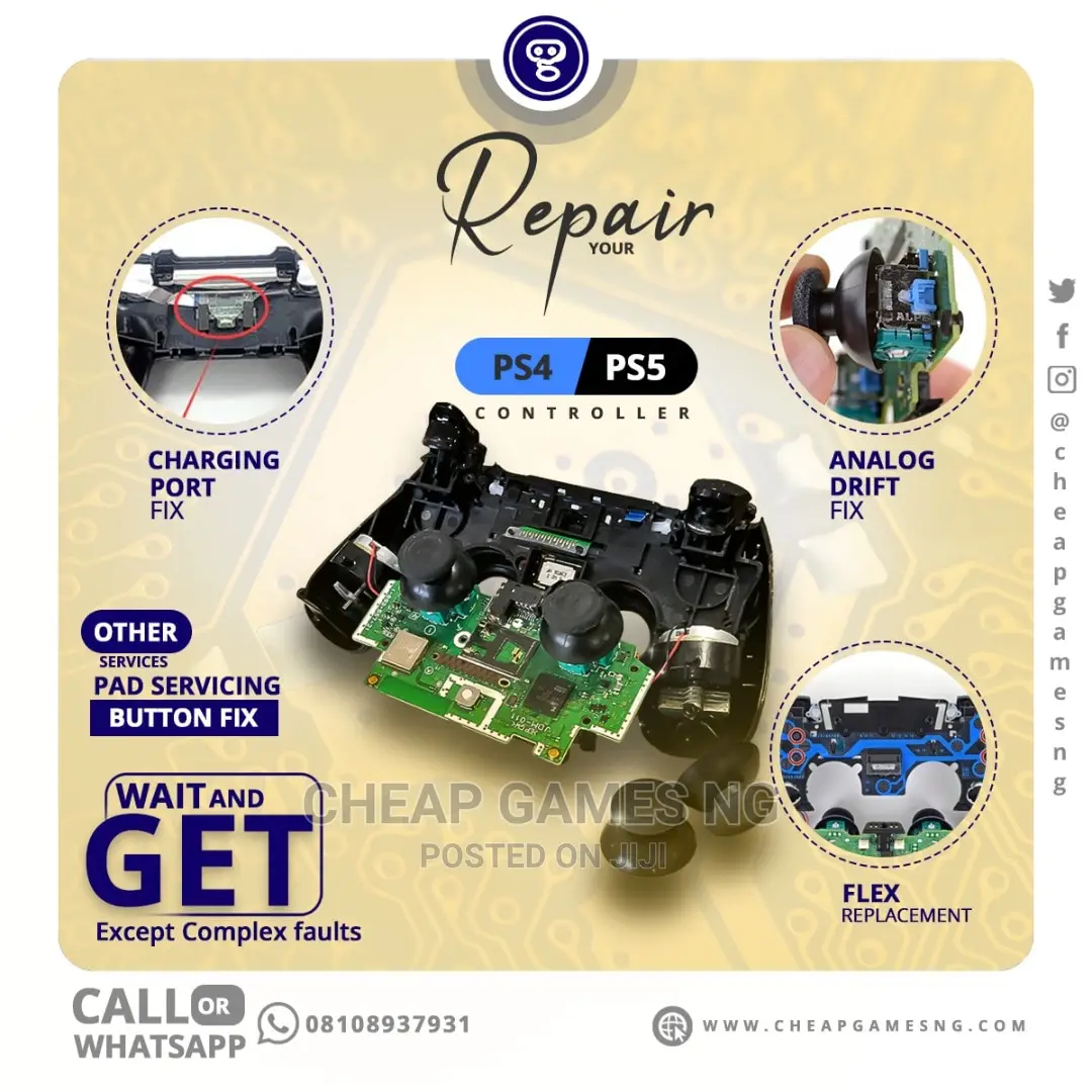 Video Game Consoles Controller Repair