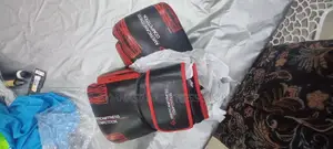 Boxing Gloves American Fitness Red And Black