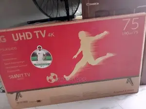 75 Inches LG Uhd/ Smart TV With 2 Yrs Warranty+Netflix