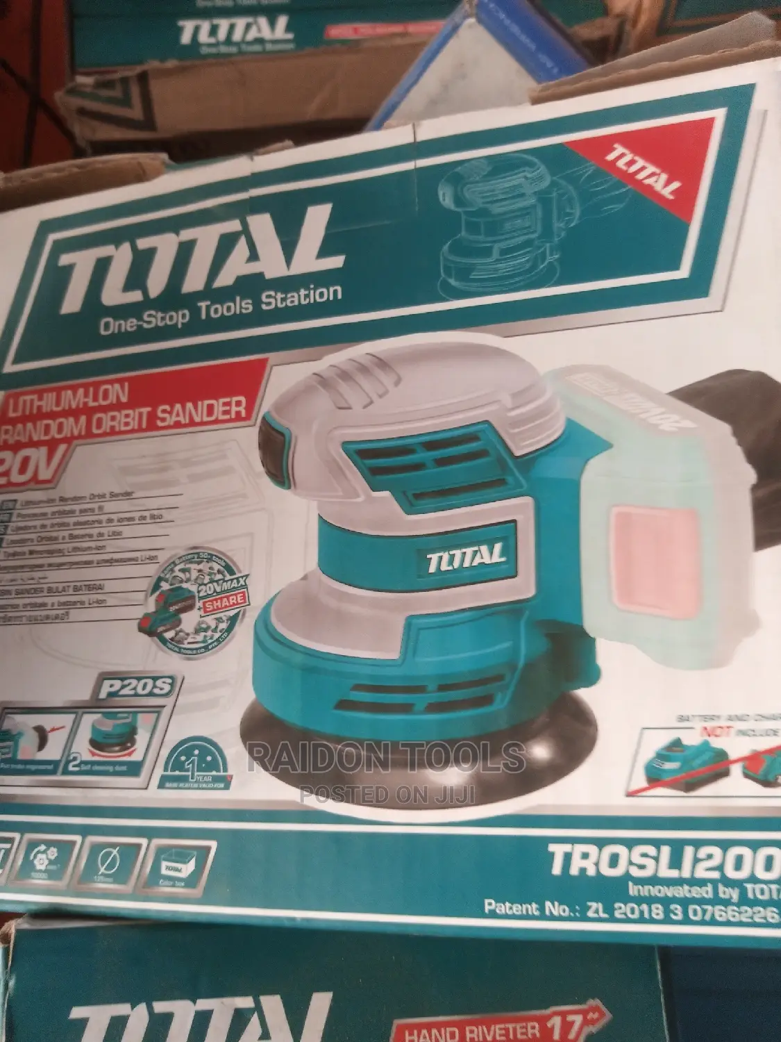 Orbit Sander Cordless 20V, Total