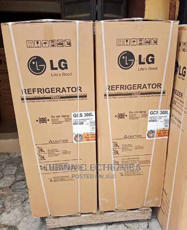 Brand New LG 308L Double Door Refrigerator/External/Silver/