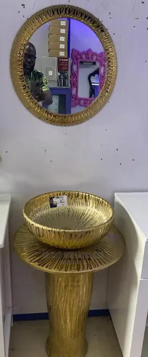 Gold Dinning Set Wash Hand Basin
