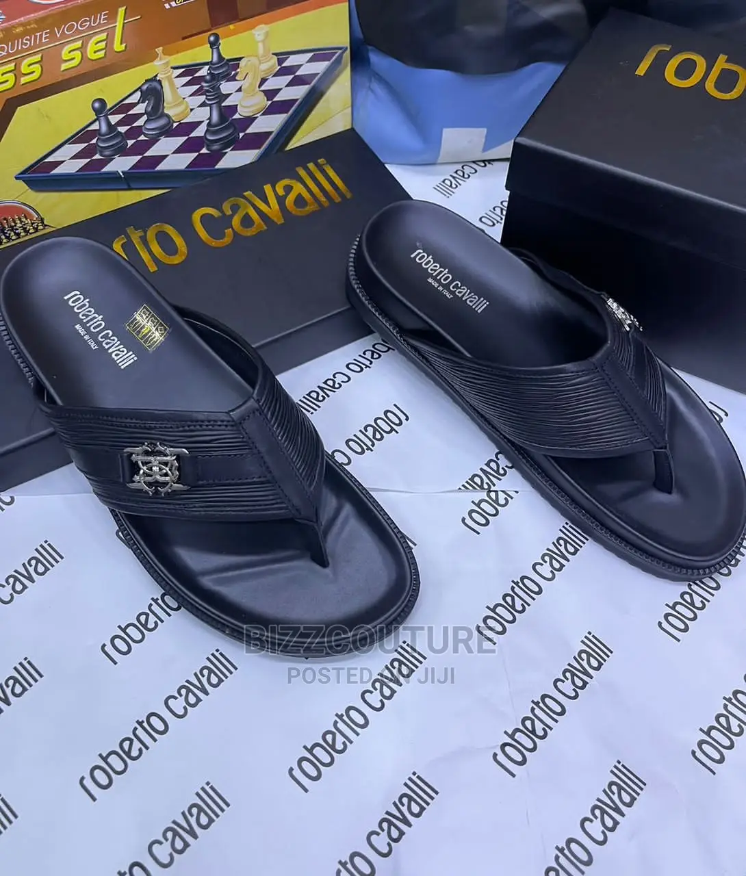 ROBERTO CAVALLI Top Notch Slippers Available in Store