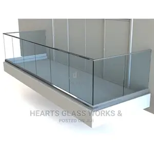 Modern Glass Balcony Railing Design