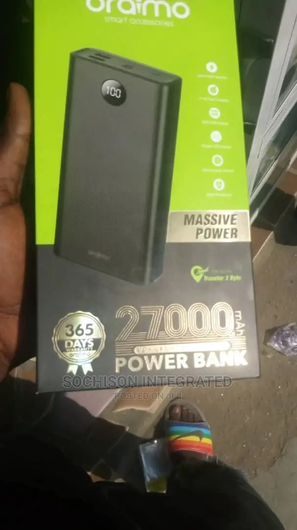 Oraimo 27,000 Mah Fast Charging Power Bank in Ikeja Accessories