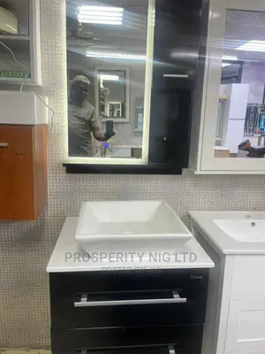 Cabinet Wash Hand Basin With Mirror