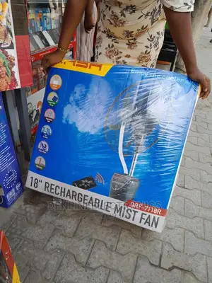 Qasa 18inches Original Rechargeable Mist Cooling Fan