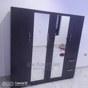 6ft by 6ft Wardrobe With Two Glasses and Drawers
