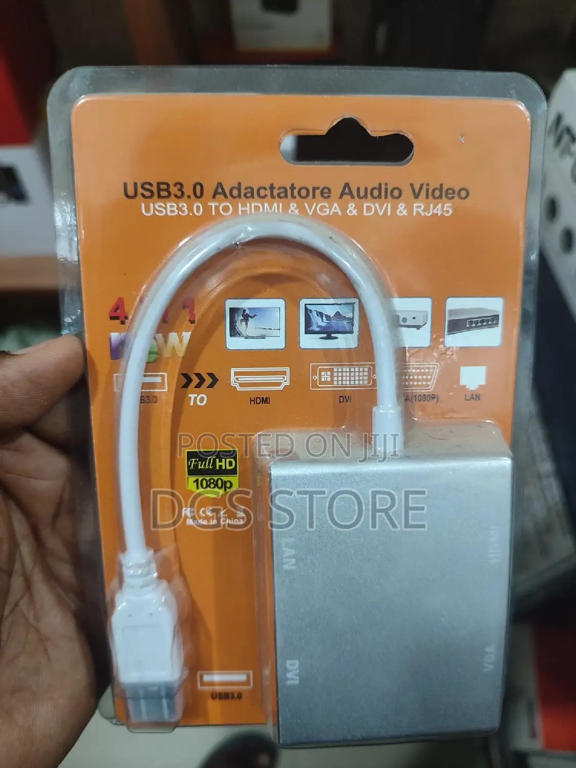 USB 3.0 Adactatore Audio Video 4in1