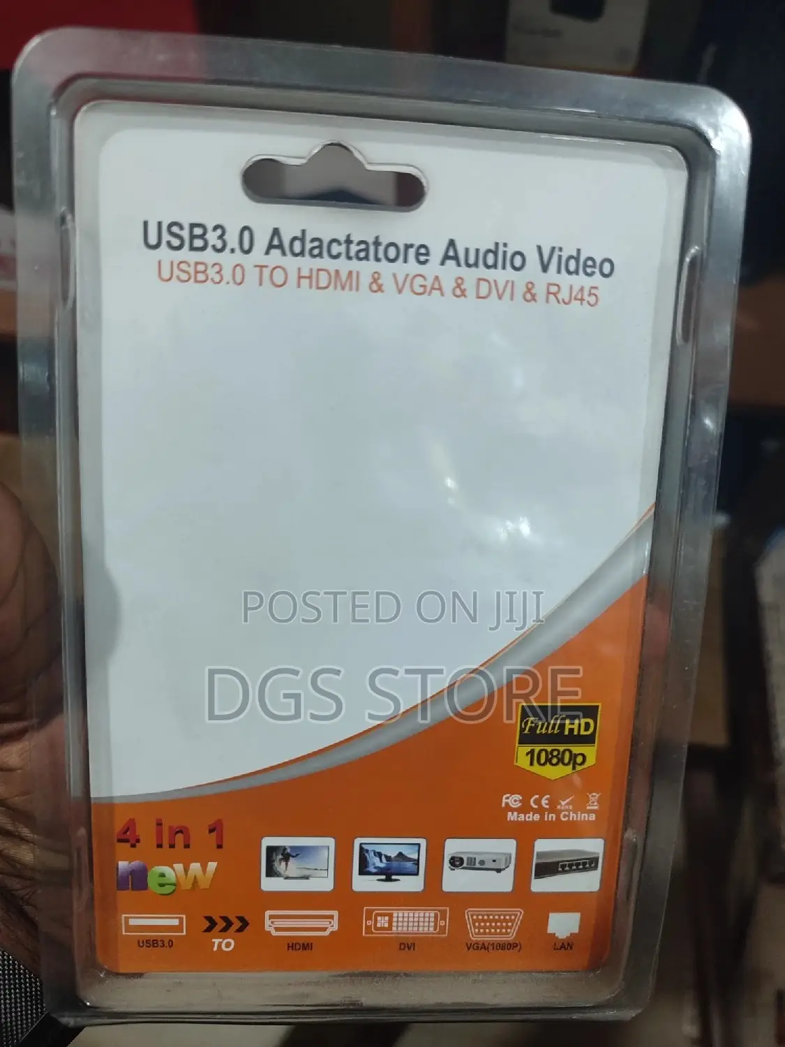 USB 3.0 Adactatore Audio Video 4in1